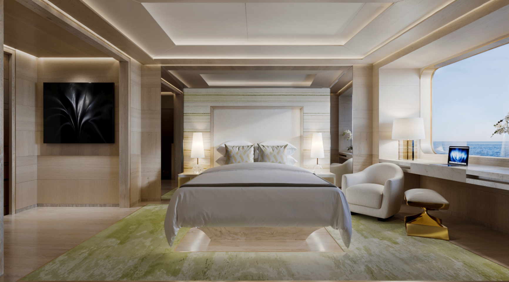 Arwen — Guest Cabin — Interior CGI portfolio image by Mosh Design